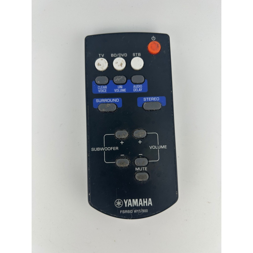 Yamaha FSR60 WY57800 AV Receiver Remote Control Black
